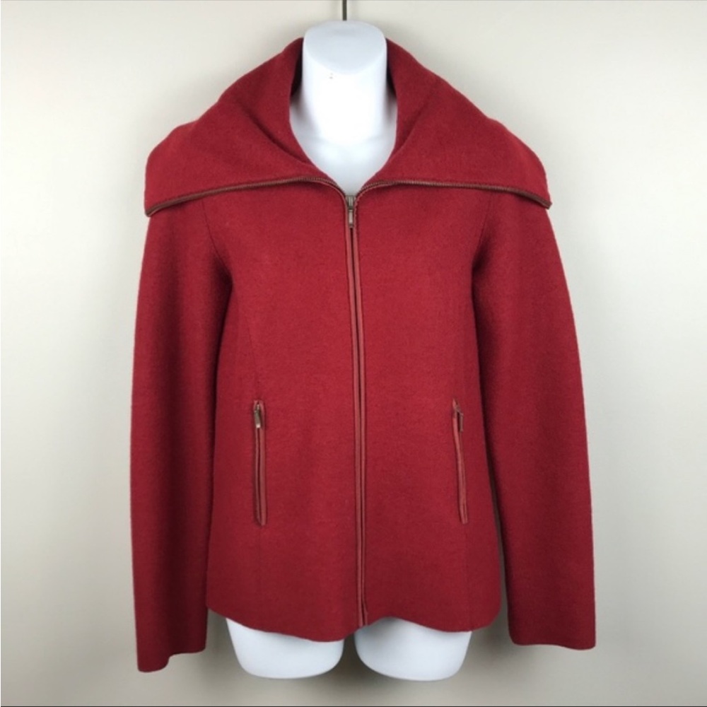Peruvian Connection Wool Full Zip Jacket - Size Xs - image 1